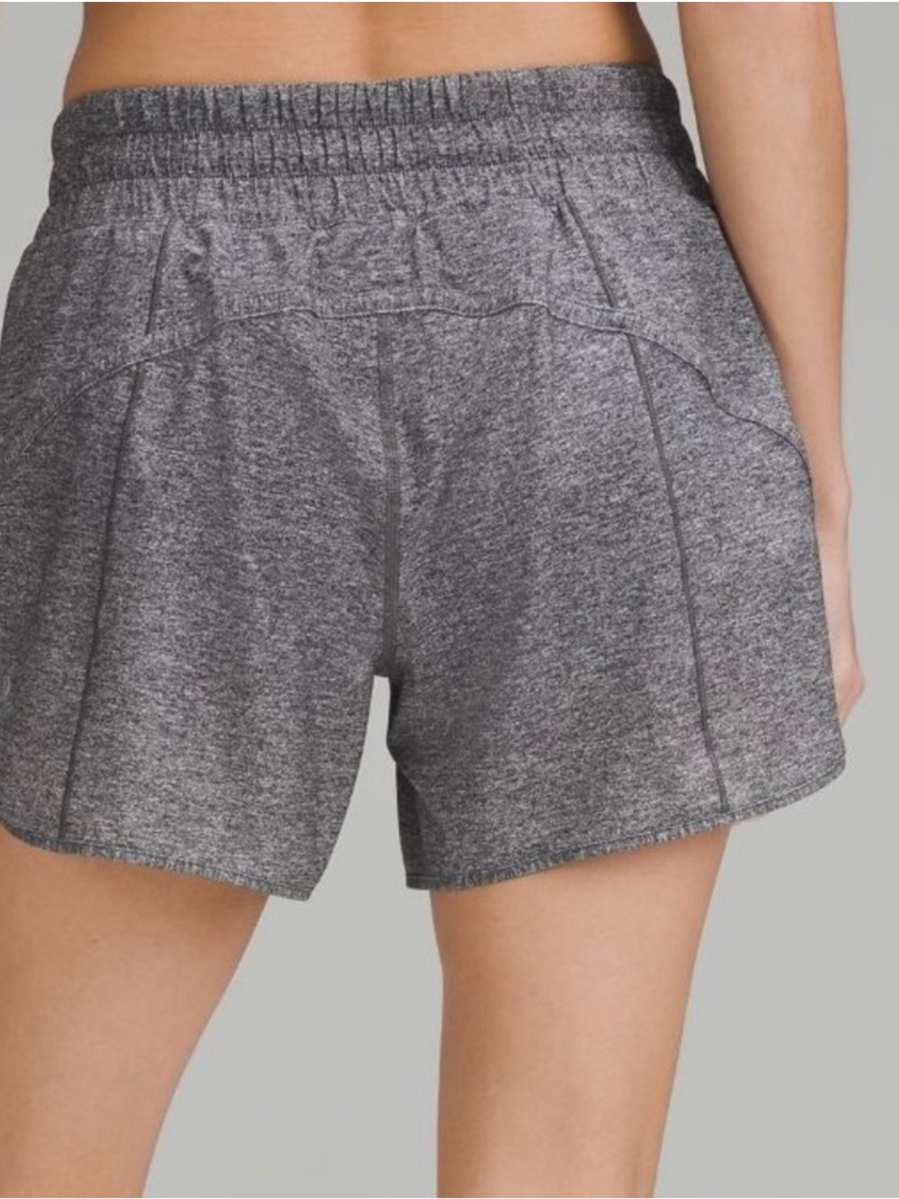 Lululemon Track That MR Short 5” Lined Size 4 Heather Lux